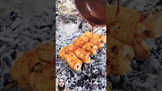 Chicken tikka special recipe chicken cooking recipe outdoorcooking food chicken [upl. by Ainerol]