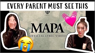 SB19 MAPA LYRIC VIDEO REACTION [upl. by Reddin908]