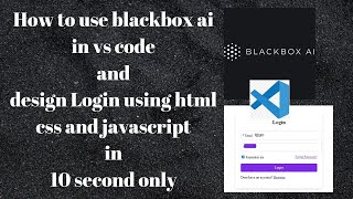 How To Use Black Box AI in VS code by indiamoon blackboxai [upl. by Martainn]