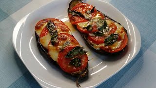 Berenjenas al horno con tomate y mozzarella 🍆🍆🍅🍅🧀🧀 Toma Recetas [upl. by Xylina]