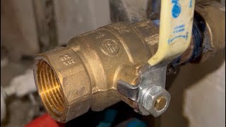 Plumbing Chronicle About Installing New Valves Into An Old Galvanized Water Riser story howto [upl. by Brandon638]