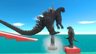 Can Kaiju Monsters Dodge Spike and Knock Down Human Godzilla  Animal Revolt Battle Simulator [upl. by Imre]