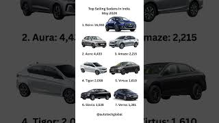 Top Selling Sedans india may 2024 dzire aura amaze tigor vw virtus slavia hyundai verna [upl. by Neidhardt370]