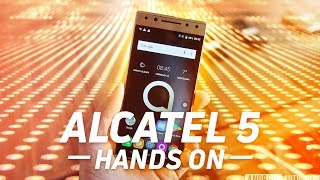 Alcatel 5 HandsOn at MWC 2018 [upl. by Nezam]