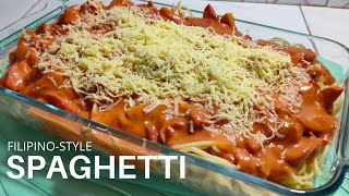 FILIPINOSTYLE SPAGHETTI English sub [upl. by Arednaxela]