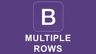 Bootstrap 4 Tutorial 6  Multiple Rows [upl. by Azmah]