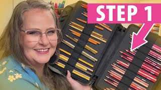 4Step PRISMACOLOR Pencil Organization How to Organize Prismacolor Premier Colored Pencils [upl. by Eidaj206]