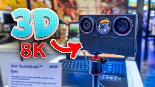 NEW 8K Spatial Camera amp Naked Eye 3D Display  Acer SpatialLabs First Look in VR180 [upl. by Nirok173]