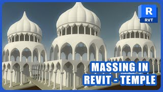 MASS MODELLING IN REVIT  TEMPLE BUILDING [upl. by Evers]