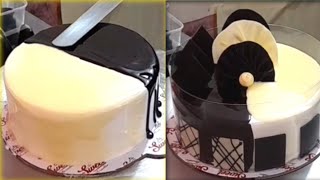 Vanilla and chocolate mix Cake Design  Cake And Pastry King [upl. by Maxy853]