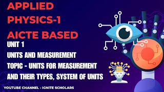 Polytechnic diploma engineering 1st semester Applied Physics1st TopicUnits for measurement [upl. by Andria]