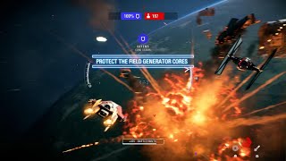 STAR WARS Battlefront 2 Starfighter Assault Resistance DQar [upl. by Summons348]