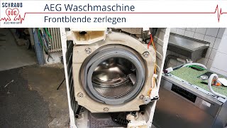 AEG Waschmaschine reparieren  Gesamte Front abnehmen [upl. by Brine173]