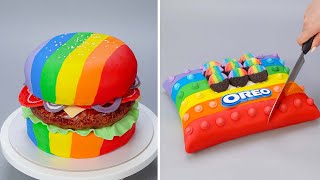 Top Yummy 3D Fondant Cake Decorating Tutorial  Best Colorful Cake You Should Try [upl. by Harcourt]