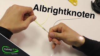 Der einfache Albright Angelknoten  Tipps zur FischerprüfungAngelschein  FishingKingde [upl. by Gilberto]