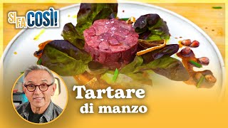 Tartare di manzo  Si fa così  Chef BRUNO BARBIERI [upl. by Ashly]