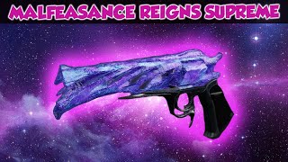 DESTINY 2  MALFEASANCE MAY BE MY FAVORITE HAND CANNON IN THE GAME TRY IT NOW [upl. by Sato]