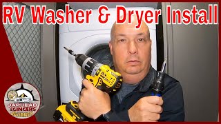 Our Complete Splendide RV Washer Dryer Install  Jarhead amp Gingers Journey [upl. by Sanyu407]