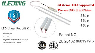 12SKU 4Power 3CCT led magnetic troffer retrofit kit [upl. by Celie]