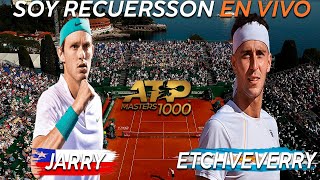 Nicolás Jarry vs Tomas Etcheverry Reaccionando en vivo ATP Masters 1000 de Monte Carlo [upl. by Yunick]