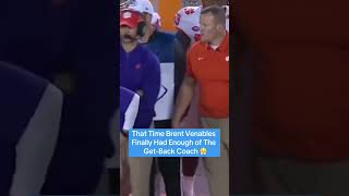 Brent Venables Slaps Back At Clemsons GetBack Coach During 2017 Clemson Game 🐾 shorts [upl. by Stefanac549]