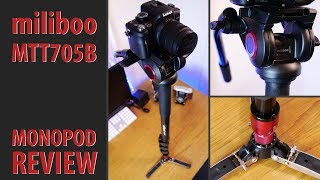 BEST monopod Miliboo MTT705B review [upl. by Mckee767]