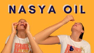 Nasya Oil Benefits for Nasal Congestion in Ayurveda  How To Demo DIY at Home [upl. by Aleedis]