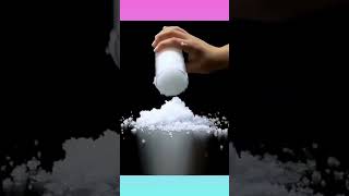 Saltvinegar homemade snow experiment short feed [upl. by Leiuqese804]