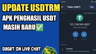 usdtrm apk  penghasil crypto legit mining usdt dan tron 2022 [upl. by Elbertina307]