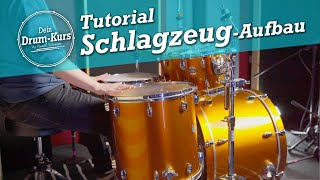 Schlagzeug Aufbau  Tutorial [upl. by Amadis]