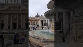 Fontana in Piazza San Pietro ⛲ Fountain in St Peters Square asmr asmrsounds roma italia short [upl. by Payne]