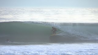 Glassy Sunset Barrels Raw  California Surfing [upl. by Ajdan164]