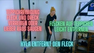 HYLA Nimbus professionelle Teppichreinigung Nasssauger mit effektiver Fleckenentfernung ohne Chemie [upl. by Anovahs856]