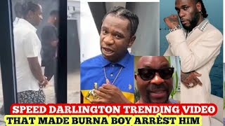 Burna boy Speaks after detaining speed darlington missing video of what he said about burna amp diddy [upl. by Annert]