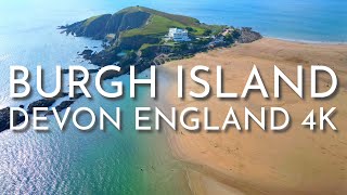 4K Burgh Island Hotel BigburyonSea Devon England  Cinematic Drone Video  DJI Mini 3 Pro [upl. by Atilal]