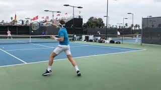 Casper Ruud w Andrey Rublev  Court Level Practice San Diego 2021 4k 60fps [upl. by Primaveras]