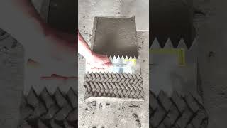 Sawtooth profile cpement mortar forming tool Good tools and machinery can increase work efficiency [upl. by Rodolphe248]