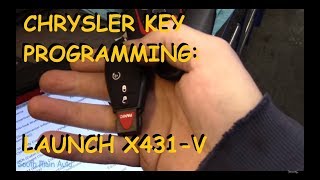 Dodge Ram Key Programming Using Launch X431V [upl. by Tasiana]