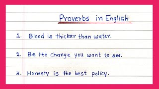 Top 25 Proverbs in English  Famous proverbs in English  Most common Proverbs in English  Proverbs [upl. by Delmor773]