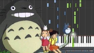 Path of the Wind 風のとおり道  Tonari no Totoro となりのトトロ OST Piano Synthesia [upl. by Neeli]