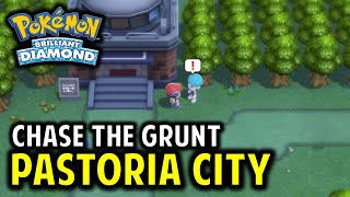 How to Chase the Grunt Heading East of Pastoria City  Pokemon Brilliant Diamond amp Shining Pearl [upl. by Lillith983]