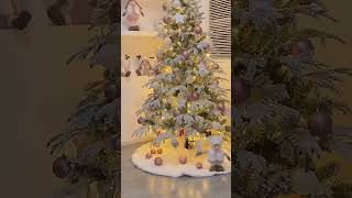 WOW 2024 Christmas decor idea  Decorate christmas tree with Pink and White decoration xmas [upl. by Idnaj]