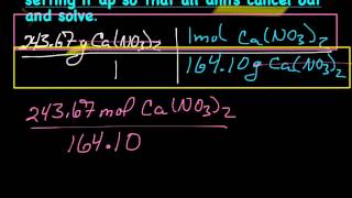 Mass to Mole Conversions [upl. by Ahsym]