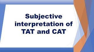 Thematic apperception test interpretation  Psychology  Iqra Sageer [upl. by Nal]