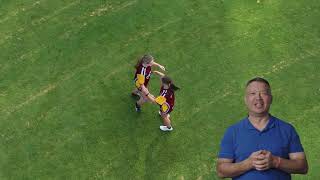 Tackling and Body Contact Skills for AFL and AFLW Football Pummeling and Body Lock Tackle [upl. by Iridissa]