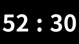 52분 30초 타이머｜52minute 30second timer｜3150 second timer｜Countdown with Alarm [upl. by Yelrebma]