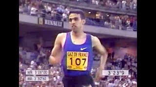 Hicham El Guerrouj vs Bernie Lagat  Mens 1500m  Paris Golden League 2001 [upl. by Gerrald]