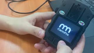 How to update firmware with CammPro Body Camera I826 [upl. by Aimil]