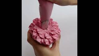 Buttercream Flower design on a Cupcake [upl. by Akeihsat261]