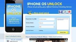 How to Unlock any iPhone 3gs 4 4s 5 Without Jailbreak  Factory Unlock [upl. by Aynatan416]